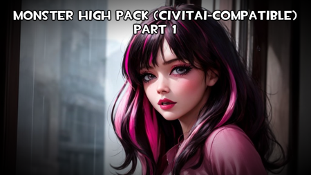 Monster High Pack (Civitai-Compatible) - Part 1 (Draculaura)版本Civitai-compatible (ID: 503071)