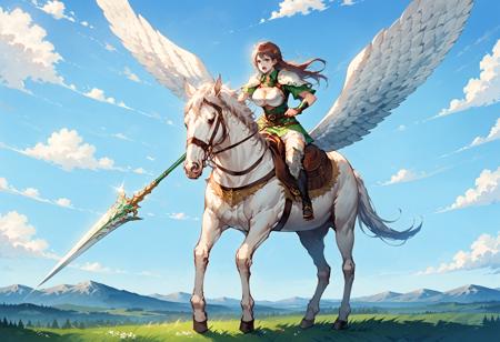 Pegasus knight / ペガサスナイト (Fire Emblem) Pony/Flux/IL