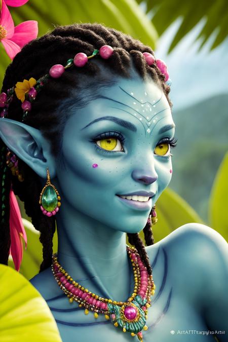 Neytiri te Tskaha Mo'at'ite / Na'vi girl / Avatar alien girl