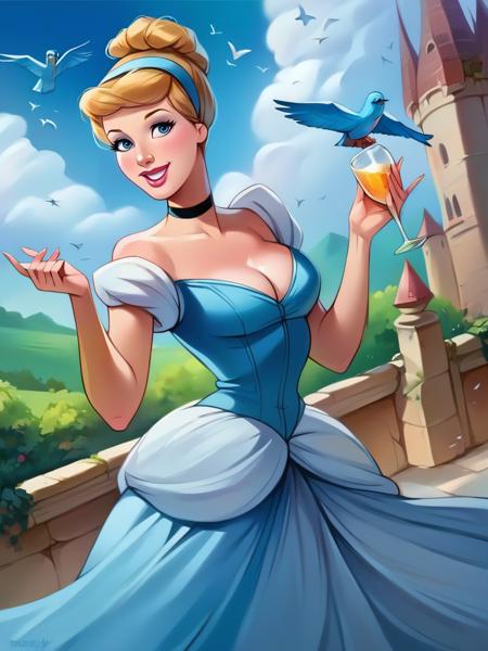 Cinderella Disney Princess - SD 1.5 | XL PONY - by YeiyeiArt