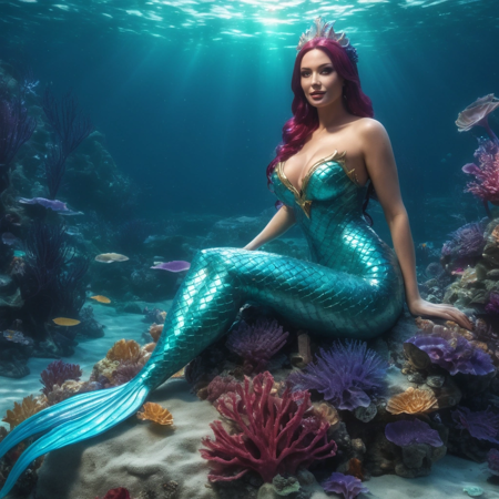 Mermaid scaly tail