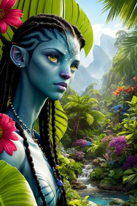 Neytiri te Tskaha Mo'at'ite / Na'vi girl / Avatar alien girl