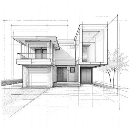 style of CAD drawing [FLUX] 226