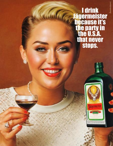 Jaegermeister Advertising 70s [SDXL]