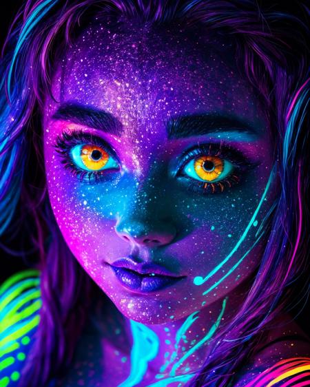 Blacklight UV (SD 1.5) art style lora