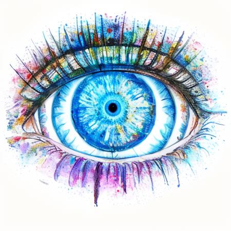 Acrylic, Multi-Colored Style Art (6)