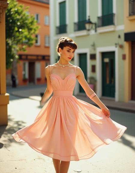 Audrey Hepburn from 1953 Flux.1 D LoRA