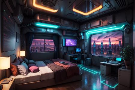 Cyberpunk Interior Design