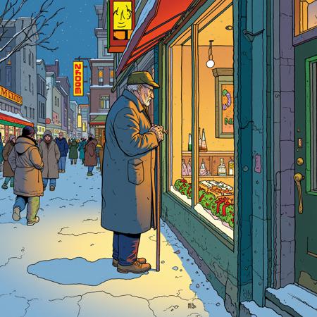 'Ligne Claire (Mœbius-Jean Giraud)' - [STYLE] [LORA] [FLUX] - spectrum_0011 by 'AI_Characters'