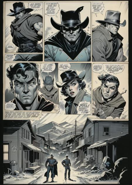 western comics style