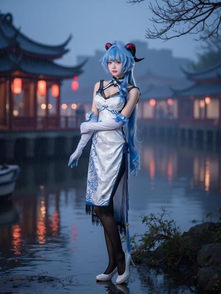 [Flux.1 D][Realistic] Cosplay(official/doujin) costume collection|原神cosplay(官设/同人)服装集合版本甘雨-旗袍|Ganyu-ChinaDress (ID: 1169927)