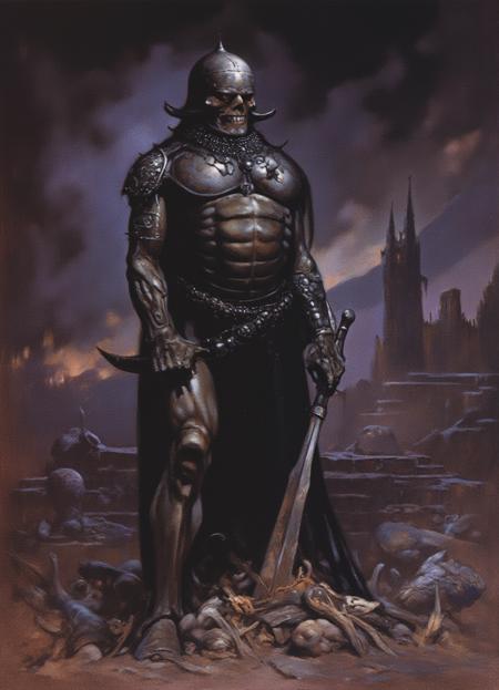 [FLUX] - Frank Frazetta Style Oil Painting