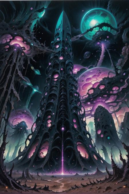Alienscape - Strange Landscapes LoRA for SD 1.5