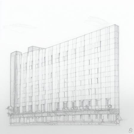 Building pencil drawing版本V1 (ID: 628766)
