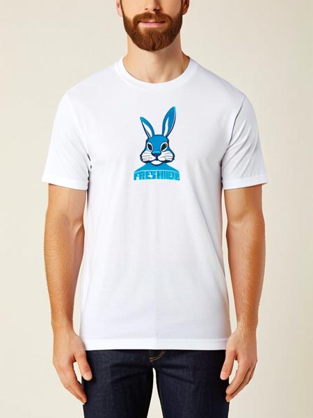 FRESH IDEAS@ he logo printed on the T-shirt_SDXL