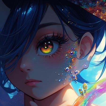 Anime detail eye FLUX