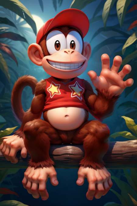 Diddy Kong (Donkey Kong Series), Furry Character LoRA