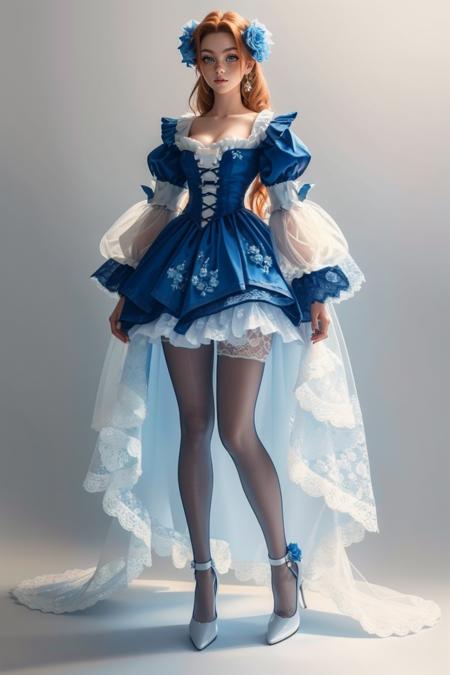 Blue Lace Dress