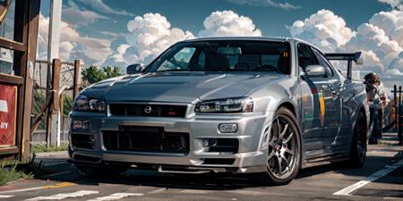 NISSAN Skyline GT-R R34 car LORA