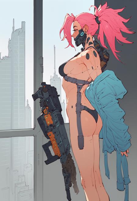 ArmorPunk cyberpunk style lora [PonyXL, ILXL]