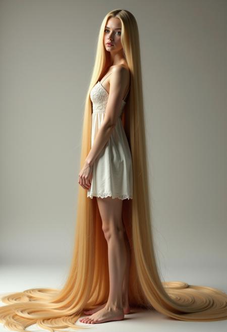 Floor Length Hair - (Illustrious + Flux + Pony)版本Flux v1 (ID: 788037)