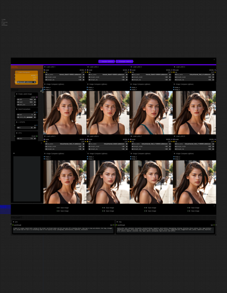 LoRA Compair x8 Workflow (v1.1)