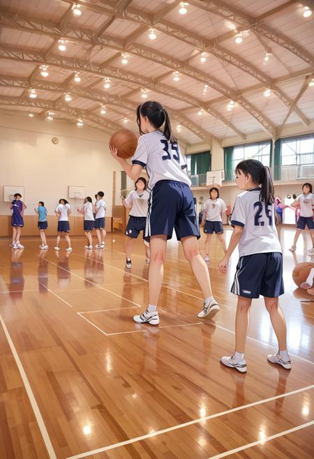 体育館 Japanese school gymnasium PONY