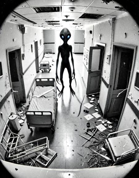 Alien CCTV SDXL