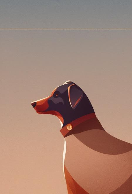 Simple flat illustration style  - Pony Diffusion XL LoRa