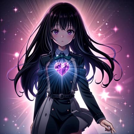 heart gem on chest