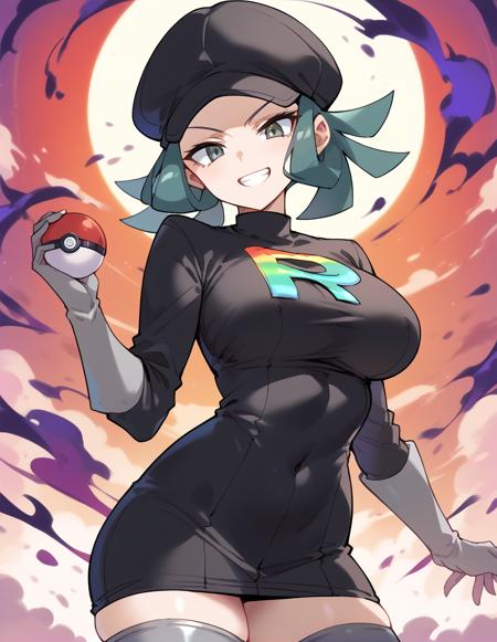 【Pony】Team Rainbow Rocket Grunt レインボーロケット団したっぱ♀ / Pokemon ポケモンUSUM版本Pony (ID: 534870)
