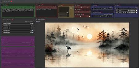 TXT to IMG simple workflow SD3.5 | UPSCALE | LORA |  GGUF | CIVITAI Metadata