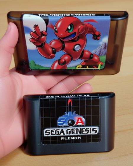 Sega Genesis Cartridge版本SDXL v1.0 (ID: 1262993)