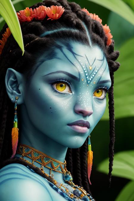 Neytiri te Tskaha Mo'at'ite / Na'vi girl / Avatar alien girl