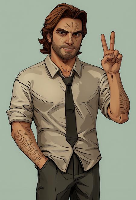 Bigby Wolf - The Wolf Among Us [SDXL Pony]