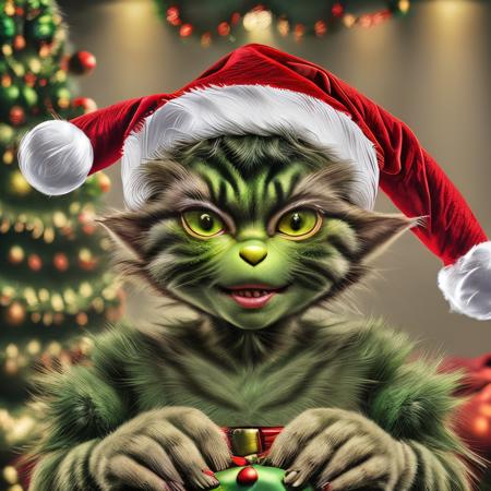 ChristmasGrinchCatLora