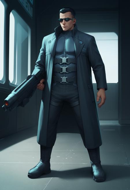JC Denton (Deus Ex) SDXL LoRA [Pony]