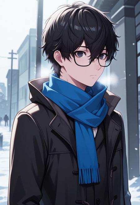 Ren Amamiya / Akira Kurusu / Joker / MC - Persona 5 (Commission) - Pony + Illustrious