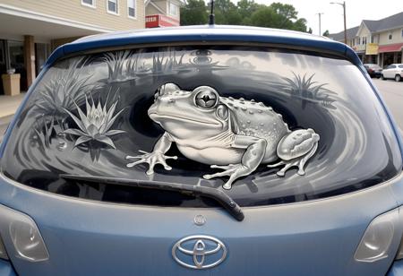 Dirty Car Art Style SDXL