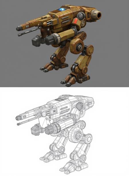 Wolfie's 3D Topology FLUX (Character Concept)