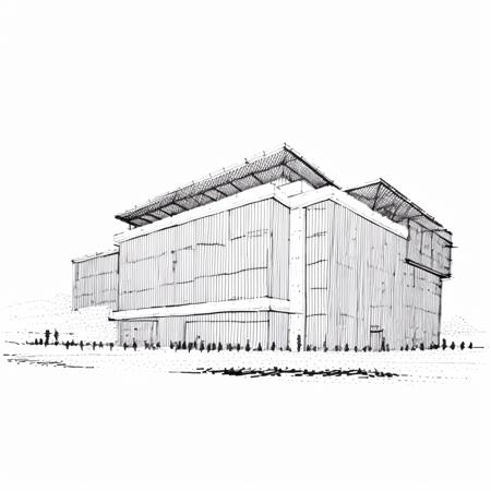 Architecture sketch style