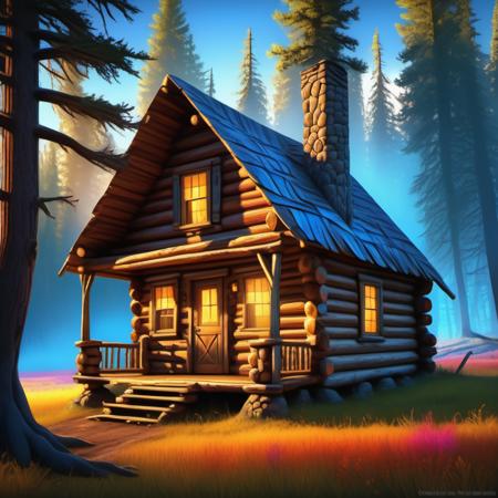 Log Cabin XL (Buildings: SDXL)
