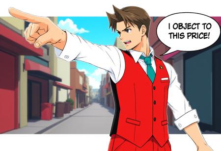 Phoenix Wright Objection Pose (Flux/Pony)