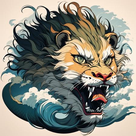 fresh ideas@Raging beast illustration_V10