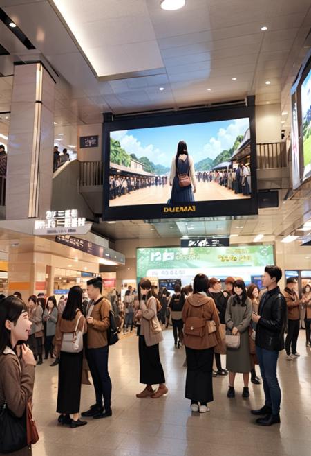 阪急梅田駅ビッグマン前 / Hankyu UMEDA station, bigman SDXL