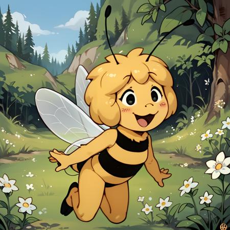 Maya マーヤ // Illustrious/Pony Character LoRA // Maya the Bee みつばちマーヤの冒険 (Mitsubachi Maaya no Bouken)