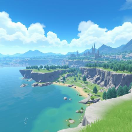 Genshin style landscapes版本Mondstadt v1.0 (ID: 807090)