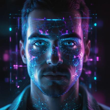 Futuristic Portraits - Holographic - Hologram - Futuristic UI
