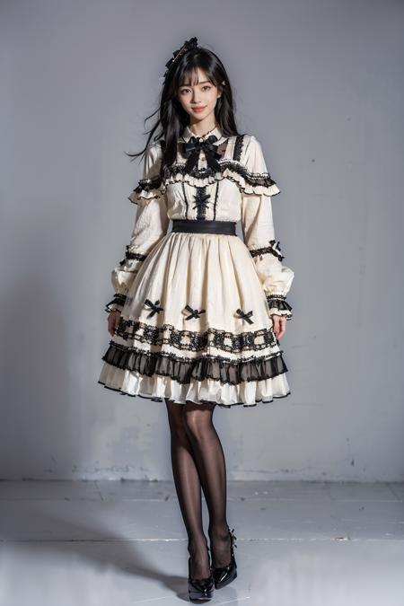 [Realistic] Modern victorian fashion dress | 洛丽塔裙子 | ロリータ ドレス Vol.2版本Style 8 (ID: 309139)