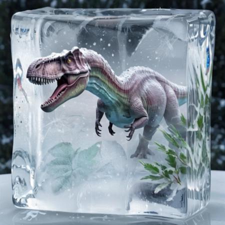 Frozen to Block of ice